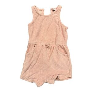 Old‎ Navy Girls’ Toddler Sleeveless Loop-Terry Romper Pink Outfit, Size 2T